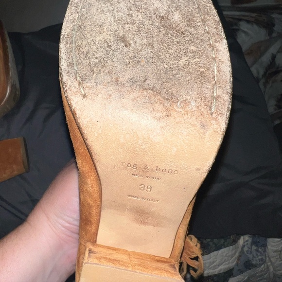 Women’s Rag & Bone suede booties sz 39 - Picture 5 of 6
